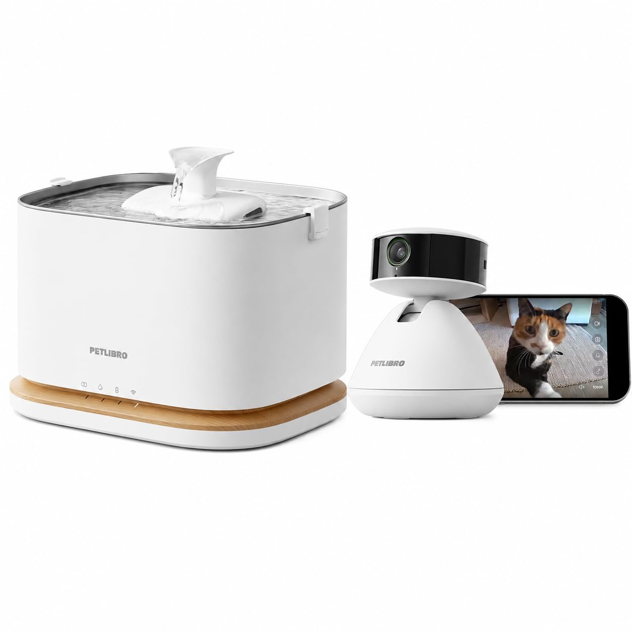 Cordless Smart Pet Water Fountain with App Control