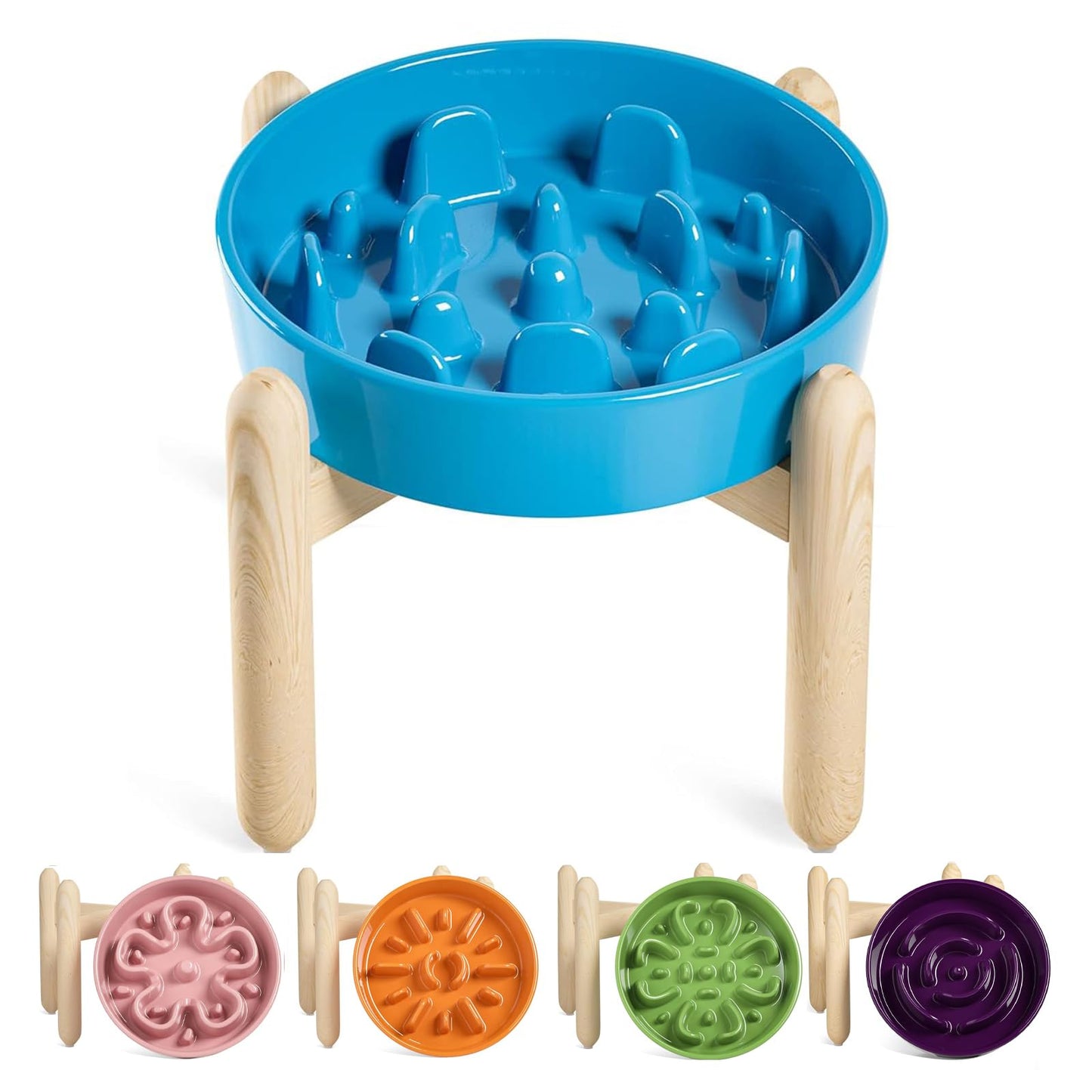 Ceramic Slow Feeder Bowl for Dogs & Small Pets