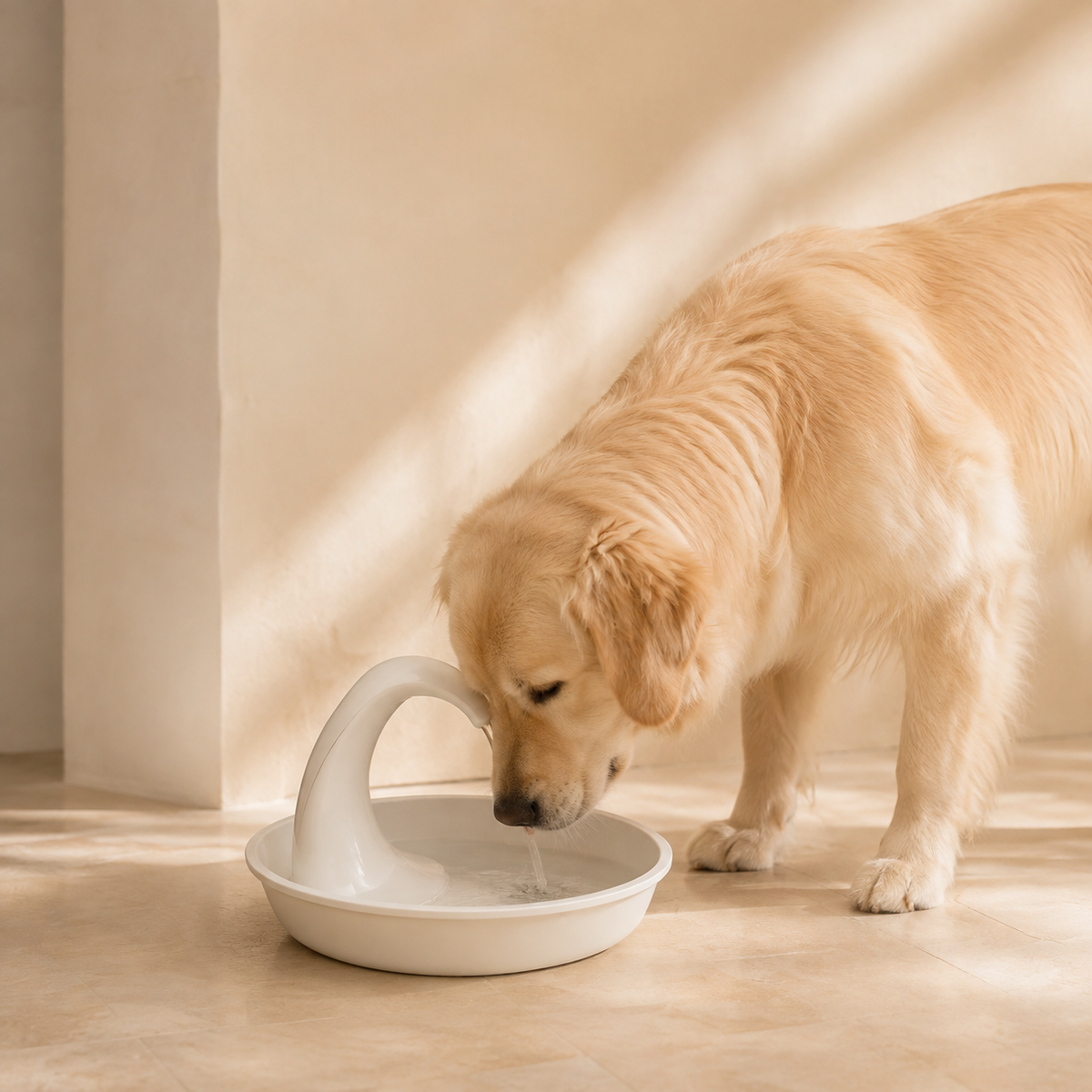 Swan Pet Water Fountain for Cats & Dogs