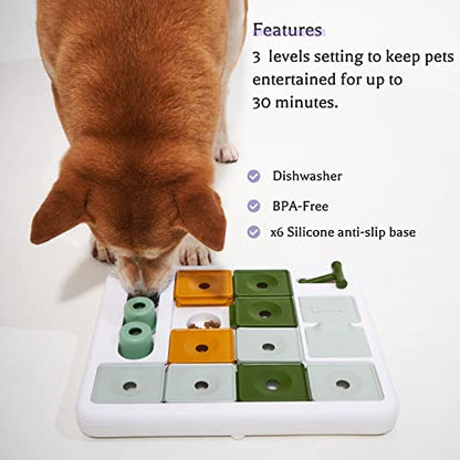 Three Level Dog Puzzle Toy for Mental Stimulation