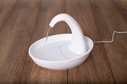 Swan Pet Water Fountain for Cats & Dogs