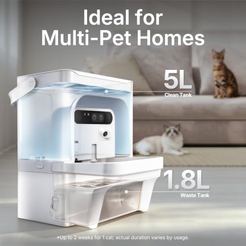AI Smart Cat Water Fountain with Filterless Design