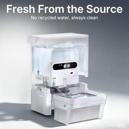 AI Smart Cat Water Fountain with Filterless Design
