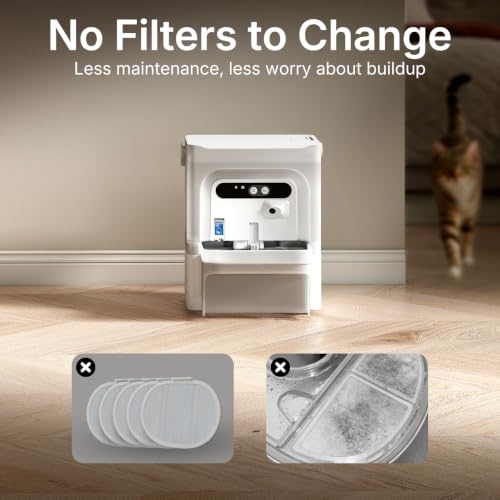AI Smart Cat Water Fountain with Filterless Design