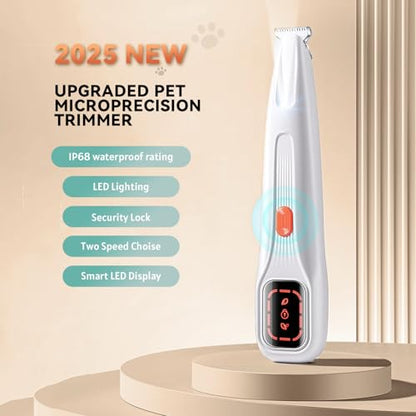 Waterproof Dog Paw Trimmer with LED Light