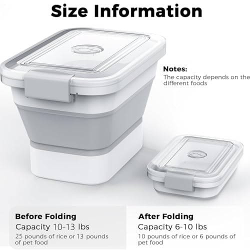 Collapsible Airtight Pet Food Storage Container Set