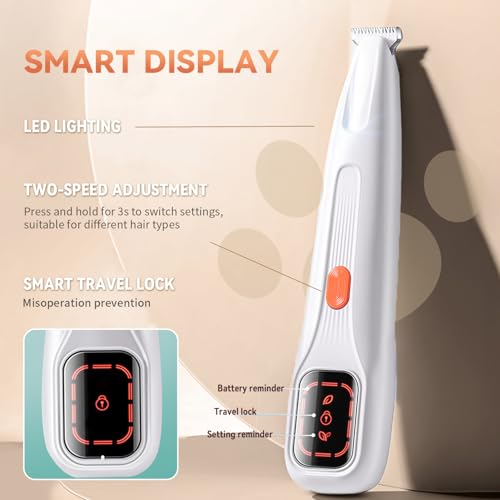 Waterproof Dog Paw Trimmer with LED Light