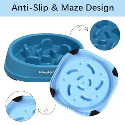 Slow Feeder Dog Bowl for Healthy Eating & Digestion
