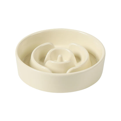 Ceramic Slow Feeder Bowl for Dogs & Cats