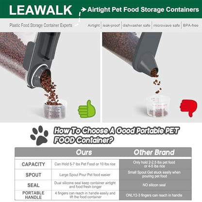 Airtight Pet Food Storage Container with Pour Spout