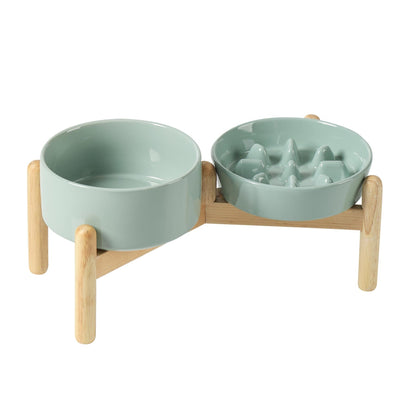 Ceramic Slow Feeder Bowl for Dogs & Cats