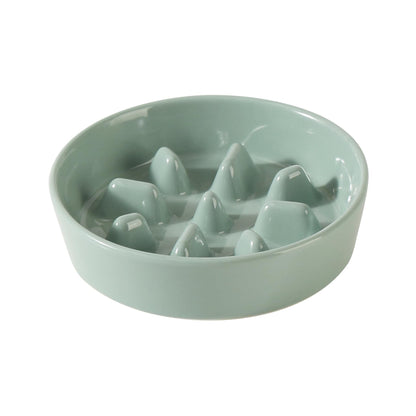 Ceramic Slow Feeder Bowl for Dogs & Cats