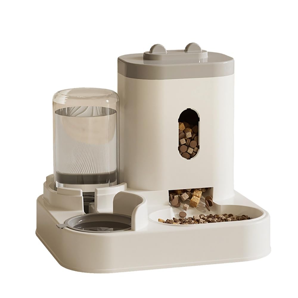 Feeding Device with Water Dispenser and Food Storage