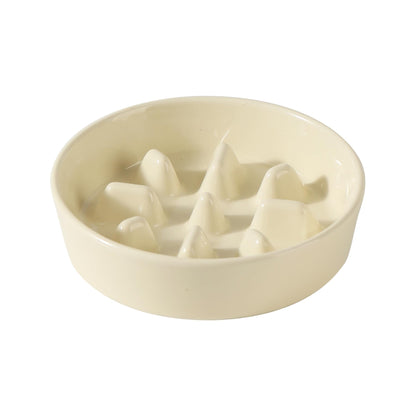 Ceramic Slow Feeder Bowl for Dogs & Cats