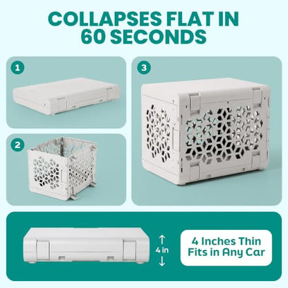 Collapsible Dog Crate for Indoor & Travel Use