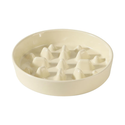 Ceramic Slow Feeder Bowl for Dogs & Cats