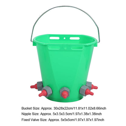 Multi Nipple Livestock Feeder Bucket for Farm Animals