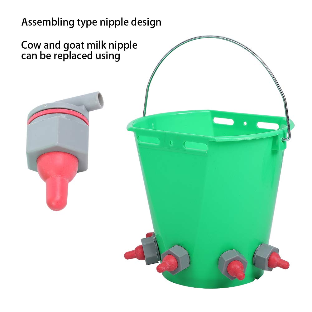 Multi Nipple Livestock Feeder Bucket for Farm Animals