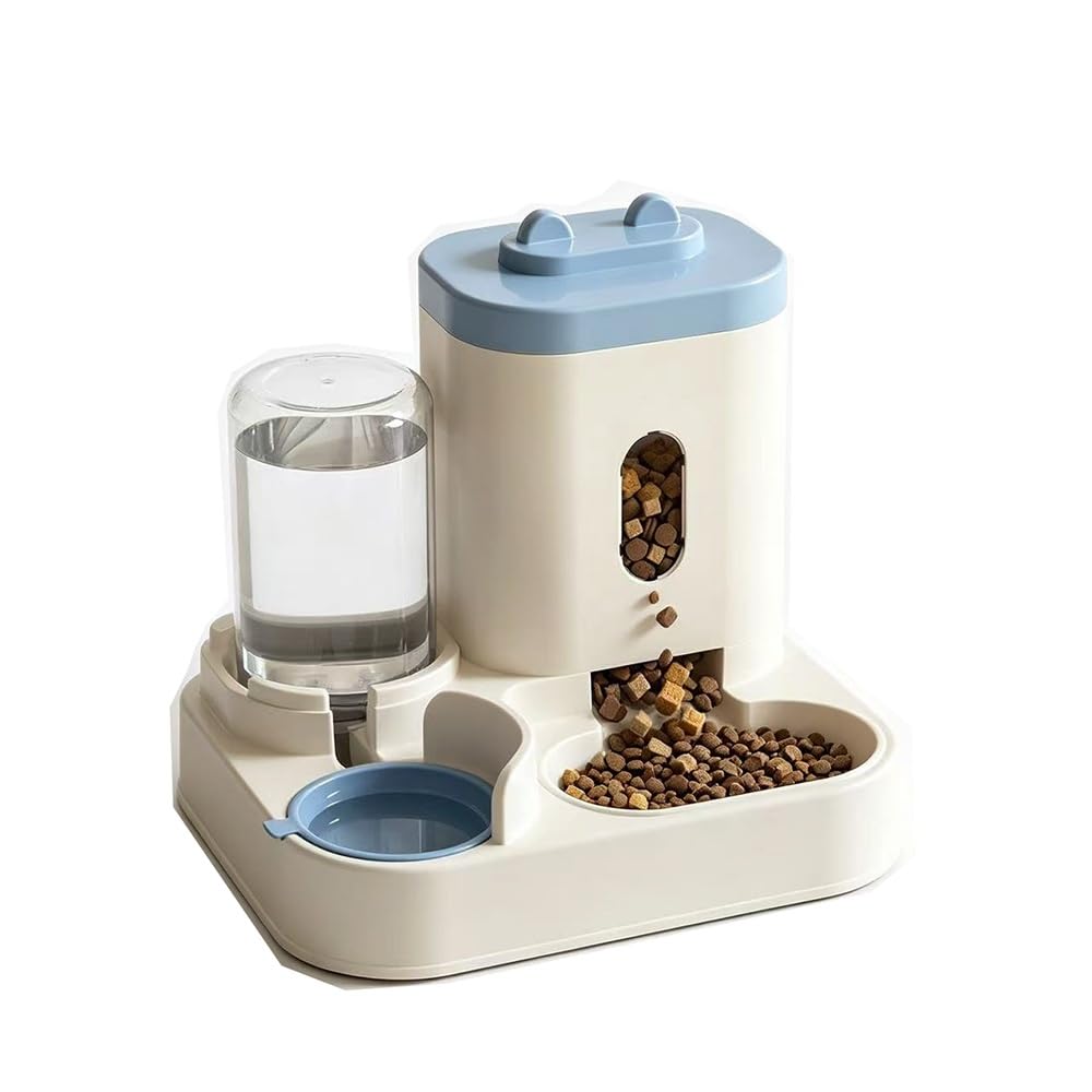 Feeding Device with Water Dispenser and Food Storage