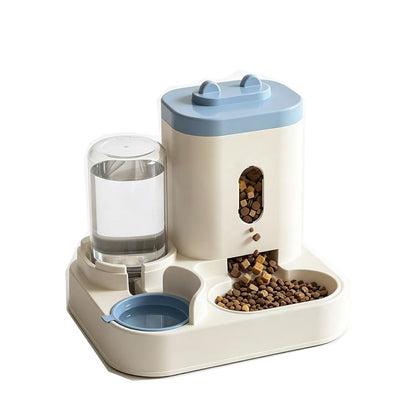 Feeding Device with Water Dispenser and Food Storage