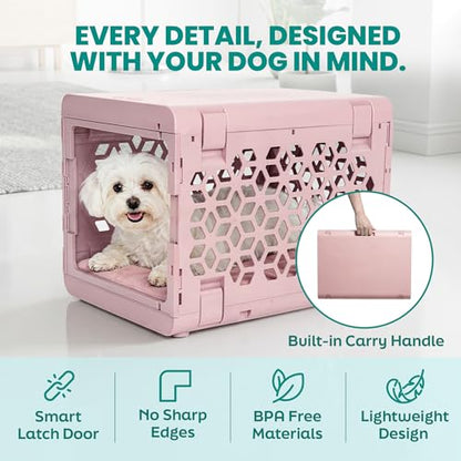 Collapsible Dog Crate for Indoor & Travel Use