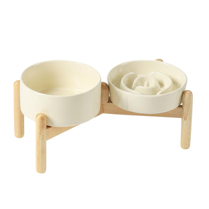 Ceramic Slow Feeder Bowl for Dogs & Cats
