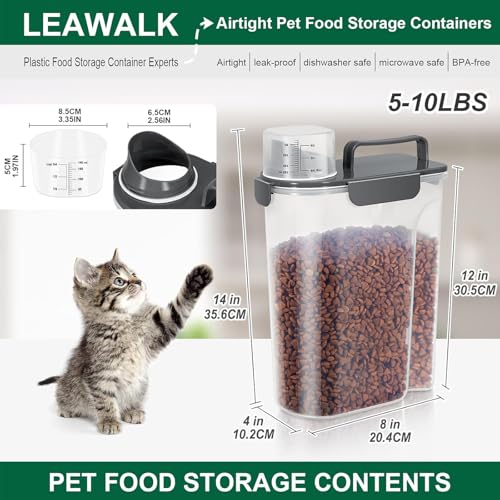 Airtight Pet Food Storage Container with Pour Spout