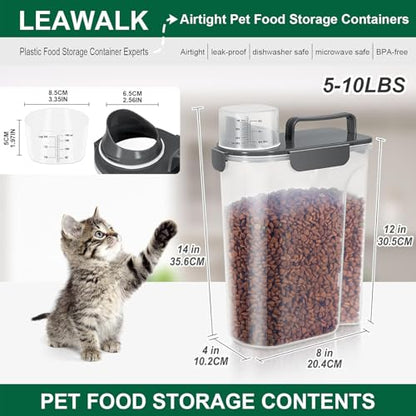 Airtight Pet Food Storage Container with Pour Spout