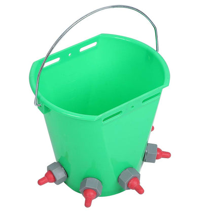 Multi Nipple Livestock Feeder Bucket for Farm Animals