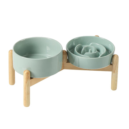 Ceramic Slow Feeder Bowl for Dogs & Cats