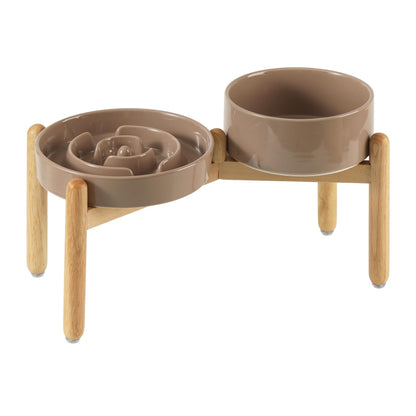 Ceramic Slow Feeder Bowl for Dogs & Cats