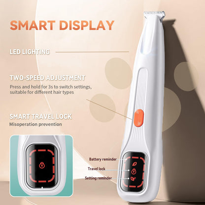 Waterproof Dog Paw Trimmer with LED Light