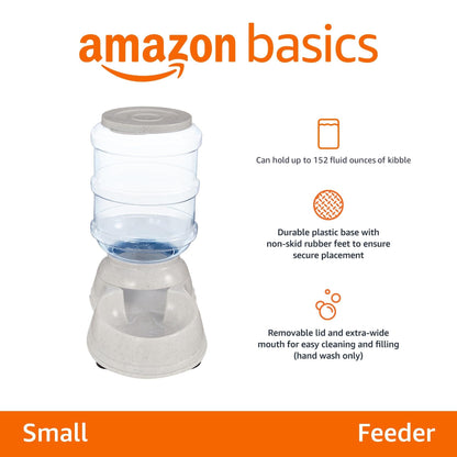 Gravity Pet Food Feeder & Water Dispenser Station Set