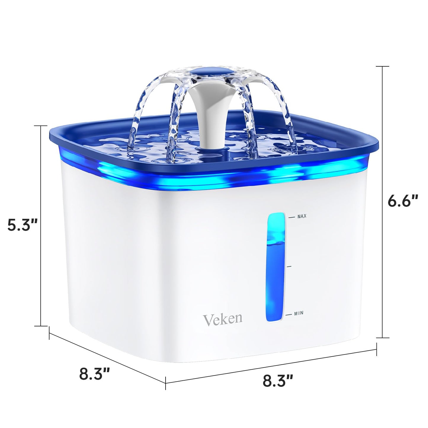 Veken Innovation Award Winner 95oz/2.8L Pet Fountain
