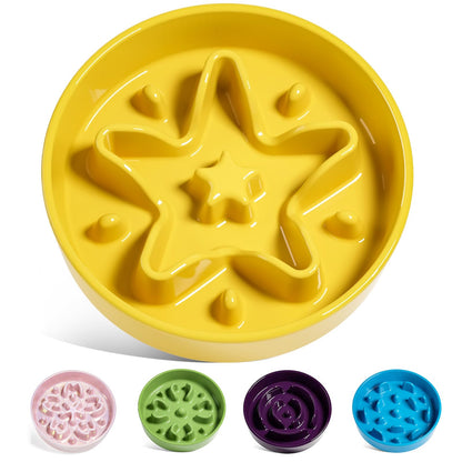 Ceramic Slow Feeder Bowl for Dogs & Small Pets