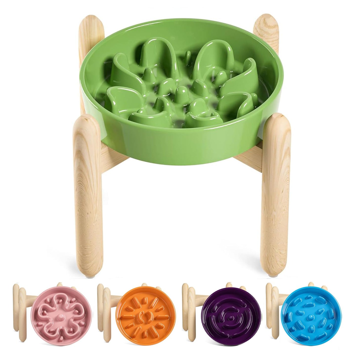 Ceramic Slow Feeder Bowl for Dogs & Small Pets