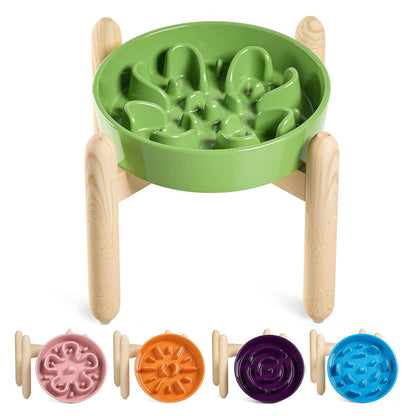 Ceramic Slow Feeder Bowl for Dogs & Small Pets