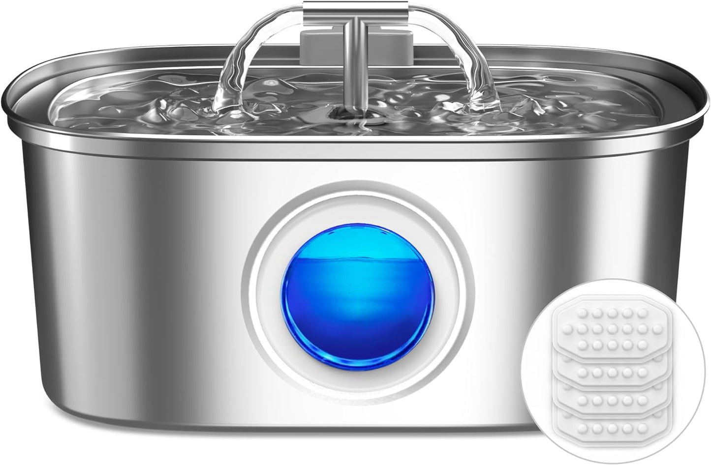 Rellaty Cat Water Fountain Stainless Steel