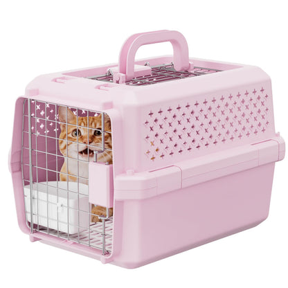 Rolling Hard Sided Pet Carrier with Wheels for Dogs & Cats