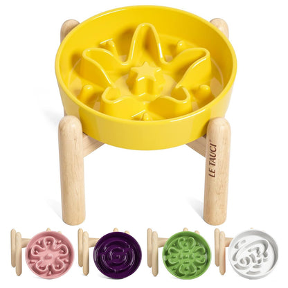 Ceramic Slow Feeder Bowl for Dogs & Small Pets