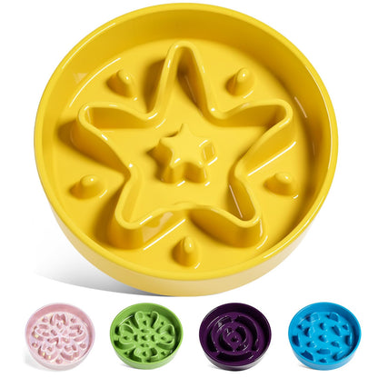 Ceramic Slow Feeder Bowl for Dogs & Small Pets