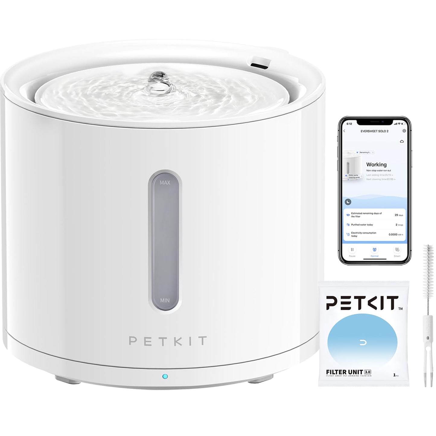 Wireless Smart Pet Water Fountain with App Control