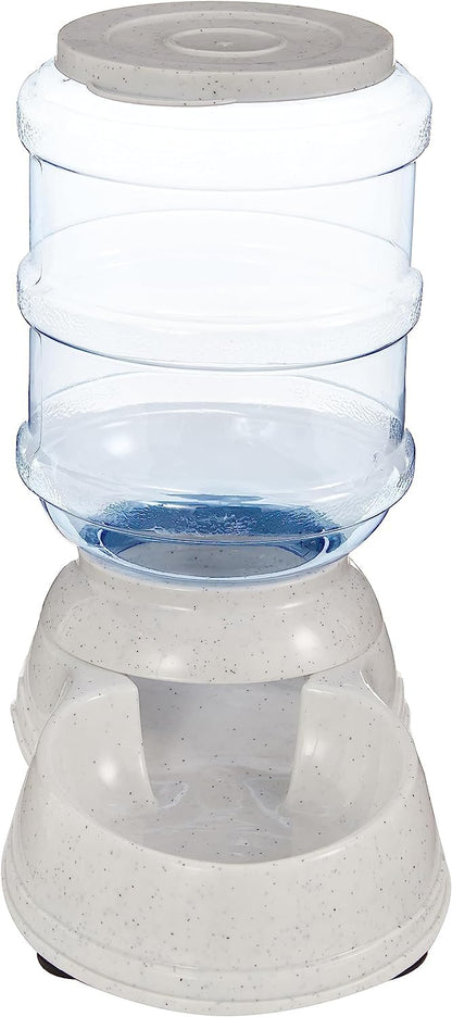 Gravity Pet Food Feeder & Water Dispenser Station Set