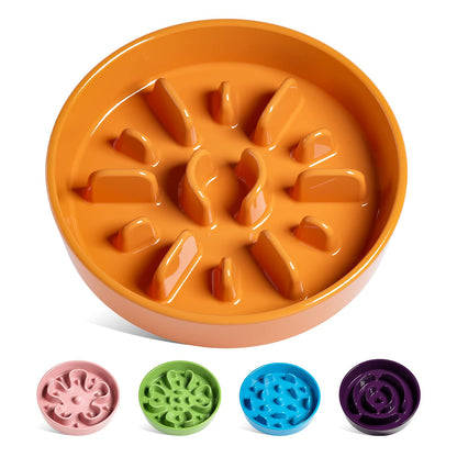 Ceramic Slow Feeder Bowl for Dogs & Small Pets