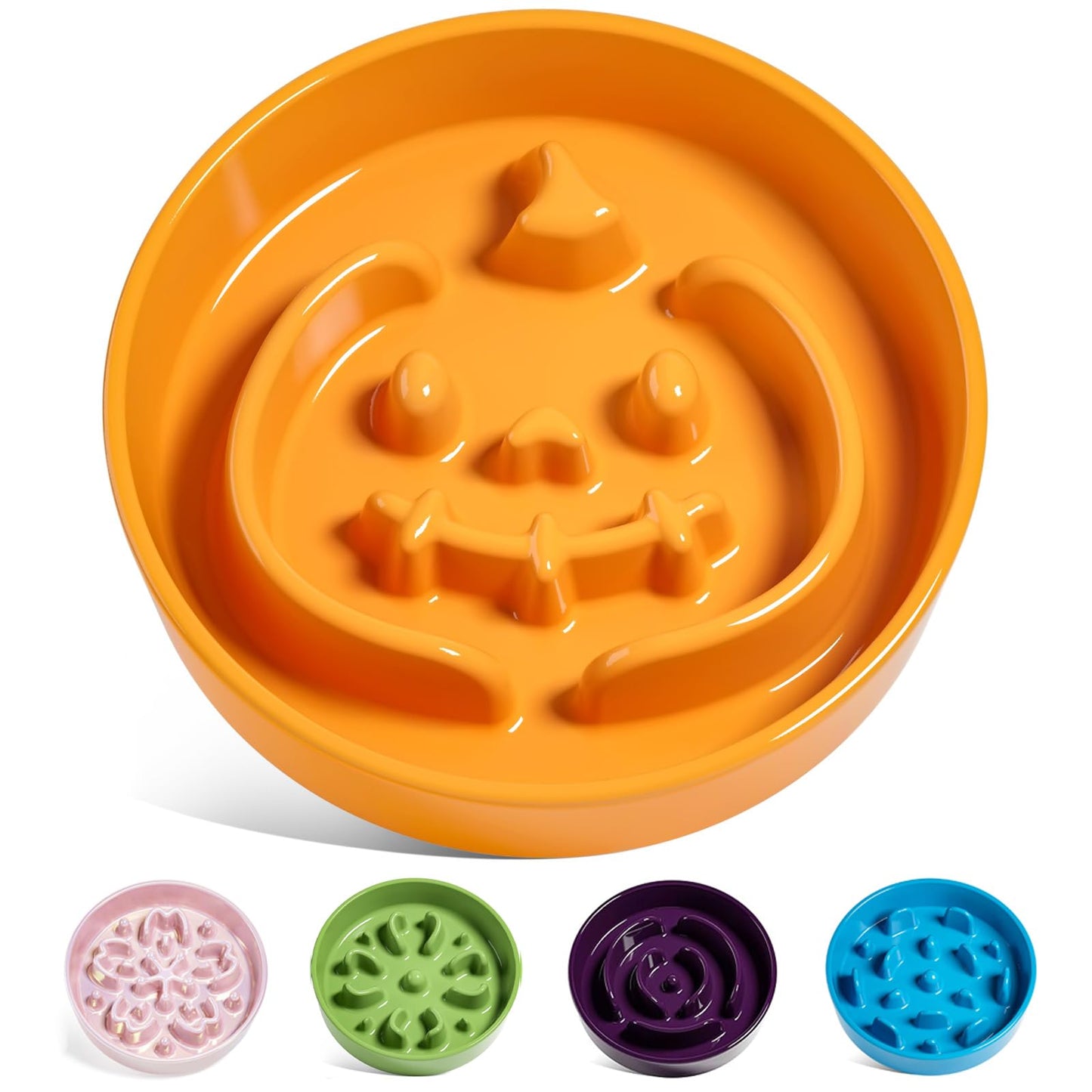Ceramic Slow Feeder Bowl for Dogs & Small Pets