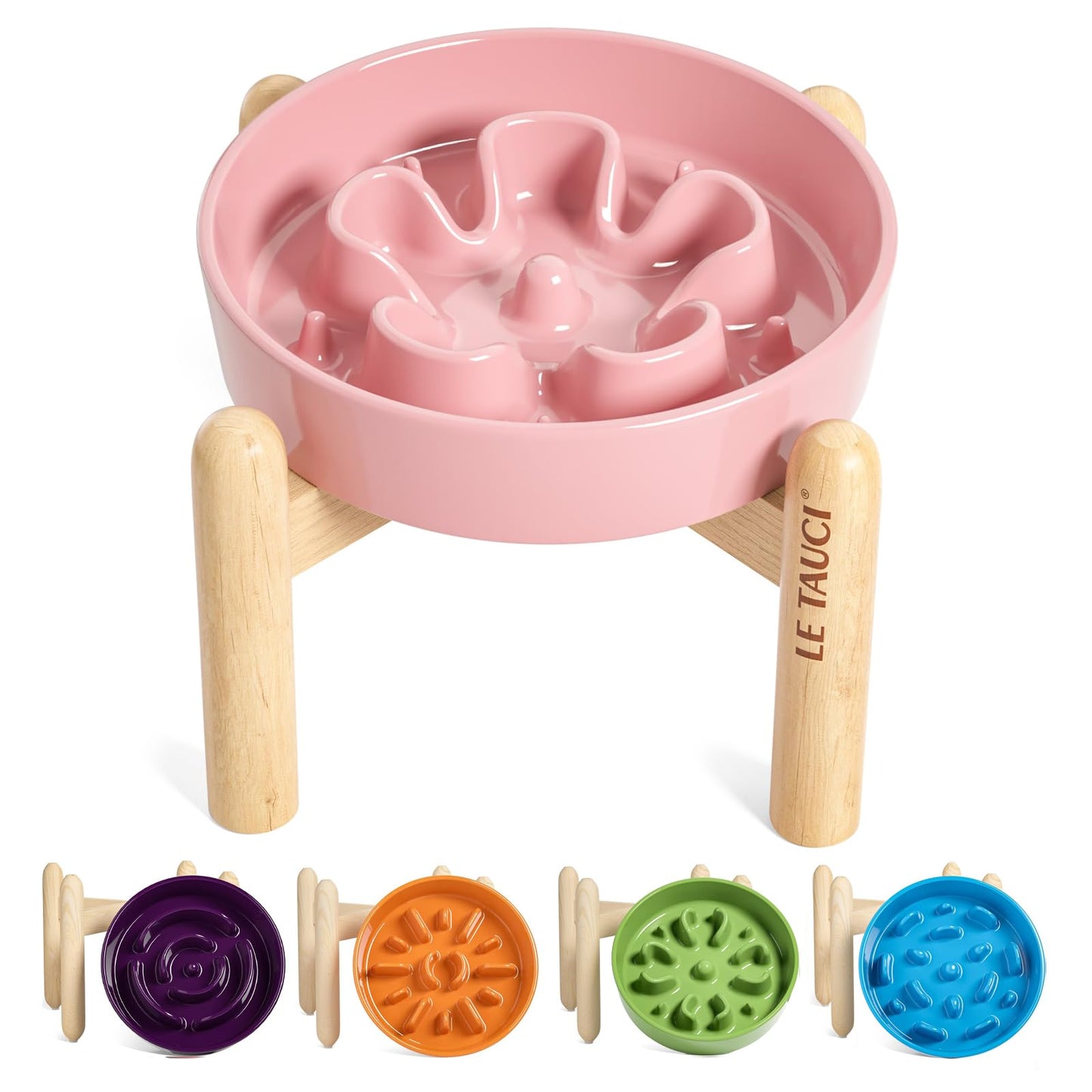 Ceramic Slow Feeder Bowl for Dogs & Small Pets