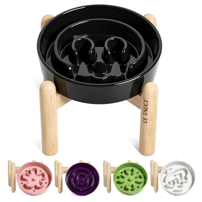 Ceramic Slow Feeder Bowl for Dogs & Small Pets