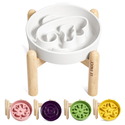Ceramic Slow Feeder Bowl for Dogs & Small Pets