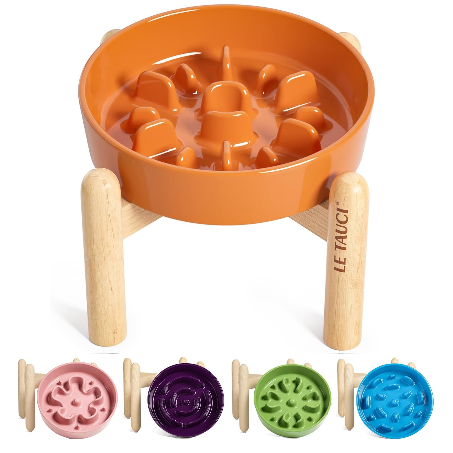 Ceramic Slow Feeder Bowl for Dogs & Small Pets