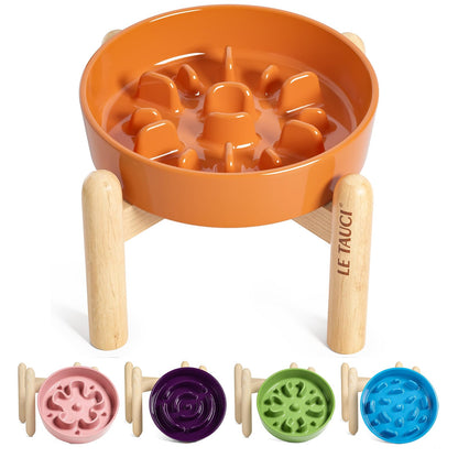 Ceramic Slow Feeder Bowl for Dogs & Small Pets